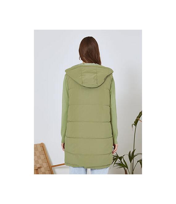 Μπουφάν αμάνικο διπλής όψης oversized SN9844.5077+6