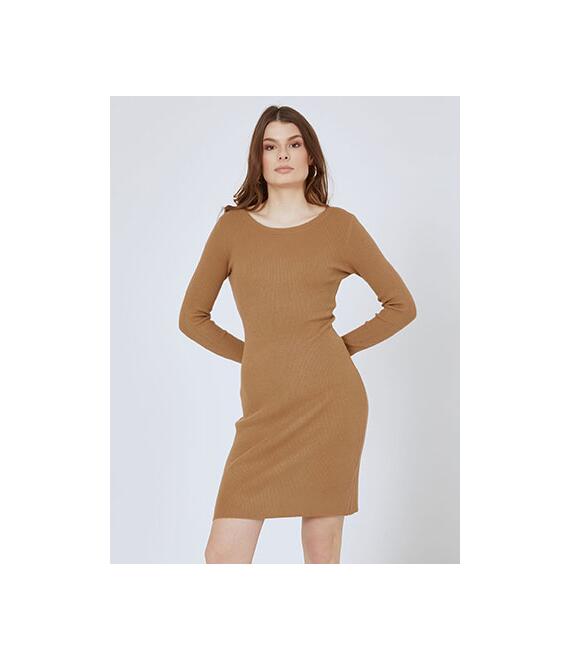 Φόρεμα μίνι ριπ μονόχρωμο SN9844.8012+3