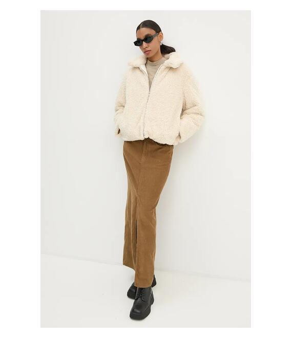 Τζιν φούστα Levi's χρώμα: καφέ