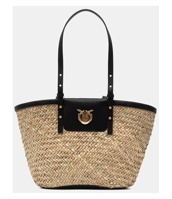 Τσάντα παραλίας Pinko χρώμα: μπεζ, 103324 A1RL