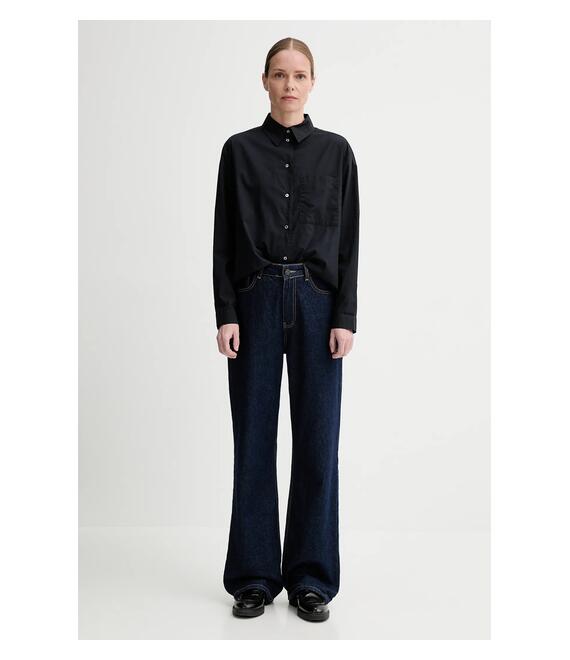 Βαμβακερό πουκάμισο Marc O'Polo χρώμα: ναυτικό μπλε, 500105142557