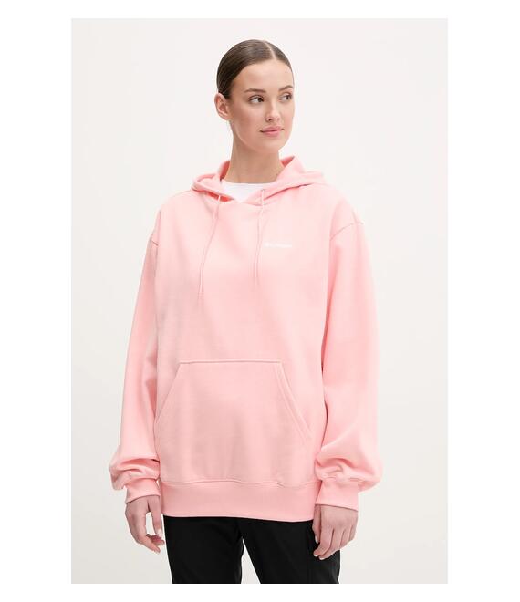 Μπλούζα Columbia Aldermore χρώμα: πορτοκαλί, με κουκούλα, 2123001