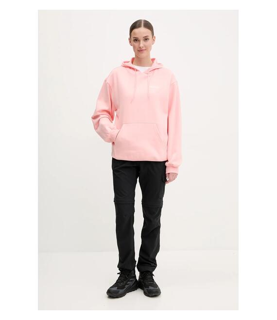 Μπλούζα Columbia Aldermore χρώμα: πορτοκαλί, με κουκούλα, 2123001