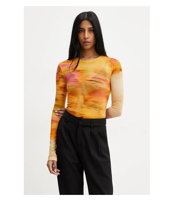 Μακρυμάνικο Pinko χρώμα: πορτοκαλί, 104837 A2G1