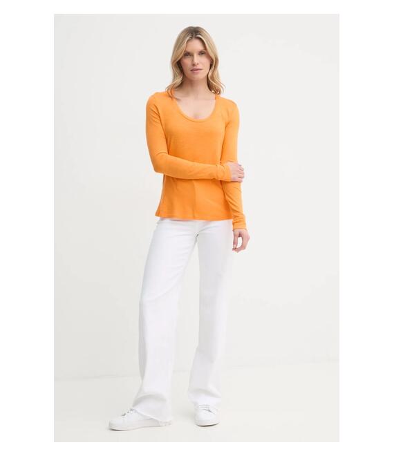 Μακρυμάνικο American Vintage χρώμα: πορτοκαλί, JAC49VE25