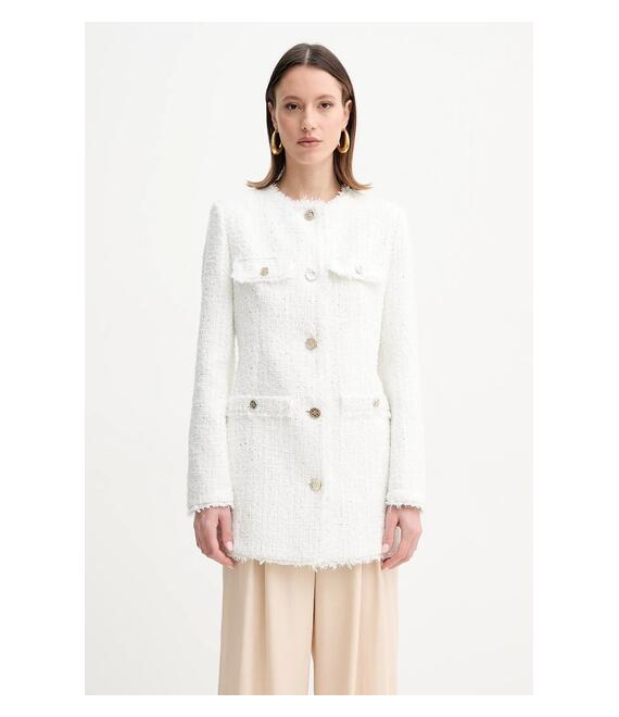 Μπουφάν Guess NOELIE χρώμα: άσπρο, W5RL20 WGVS2