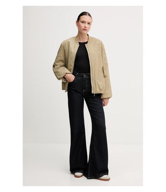 Μπουφάν Sisley χρώμα: πράσινο, 2ZCRLN05L