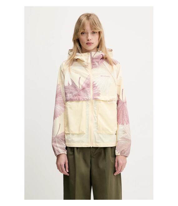 Μπουφάν Columbia Spire Valley χρώμα: κίτρινο, 2116491