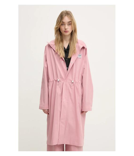 Παρκά Moschino Jeans χρώμα: ροζ, 0609 3224