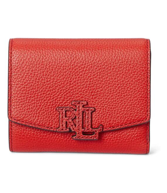 Δερμάτινο πορτοφόλι Lauren Ralph Lauren χρώμα: μαύρο, 432966782