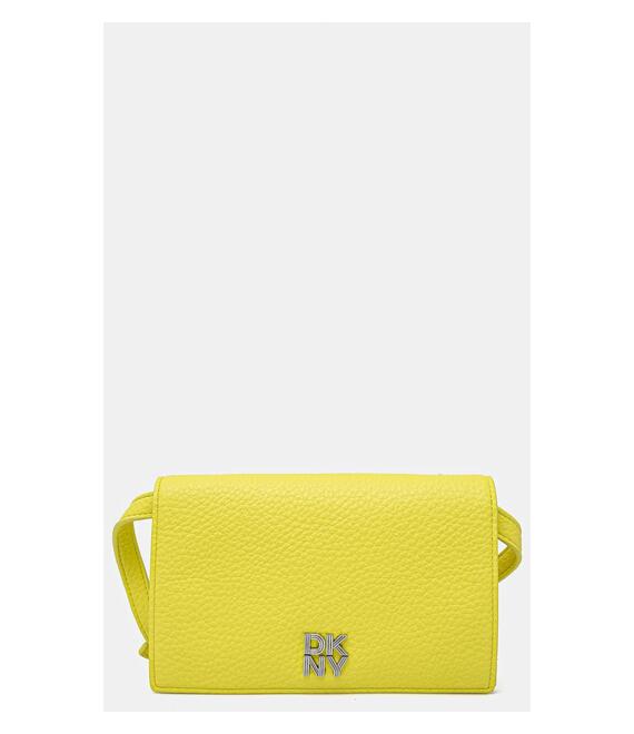 Πορτοφόλι Dkny χρώμα: κίτρινο, R445AH95