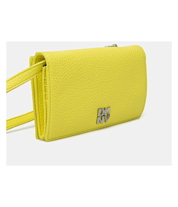Πορτοφόλι Dkny χρώμα: κίτρινο, R445AH95