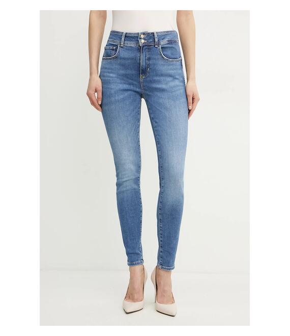 Τζιν παντελόνι Guess χρώμα: μπλε, W5GA34 D5Q01