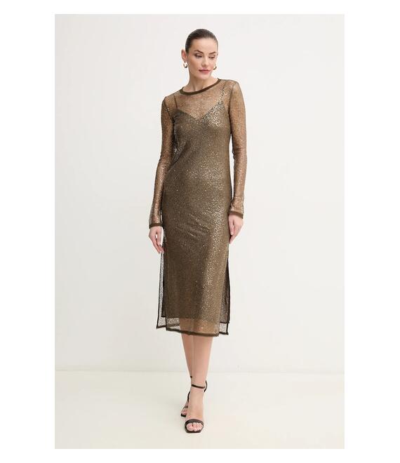 Φόρεμα Pinko χρώμα: πράσινο, 104709 A2EX