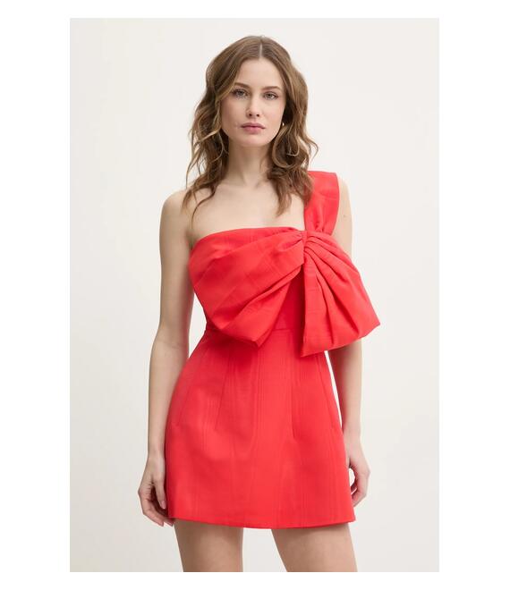 Φόρεμα Bardot χρώμα: κόκκινο, 58524DB