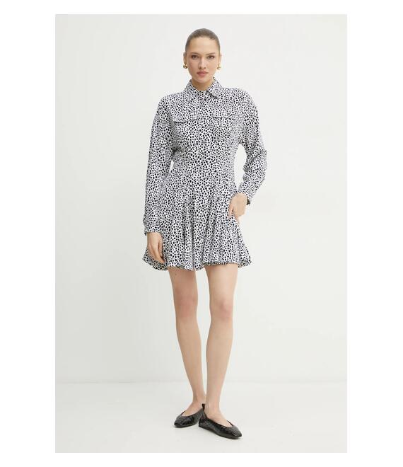 Φόρεμα MICHAEL Michael Kors χρώμα: άσπρο, MR582QWGS6