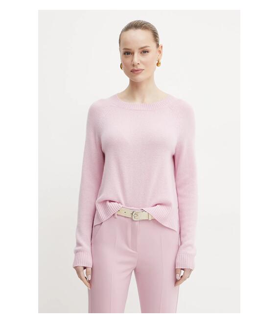 Πουλόβερ κασμίρ Weekend Max Mara γυναικείο, χρώμα: ροζ, 2515361021600