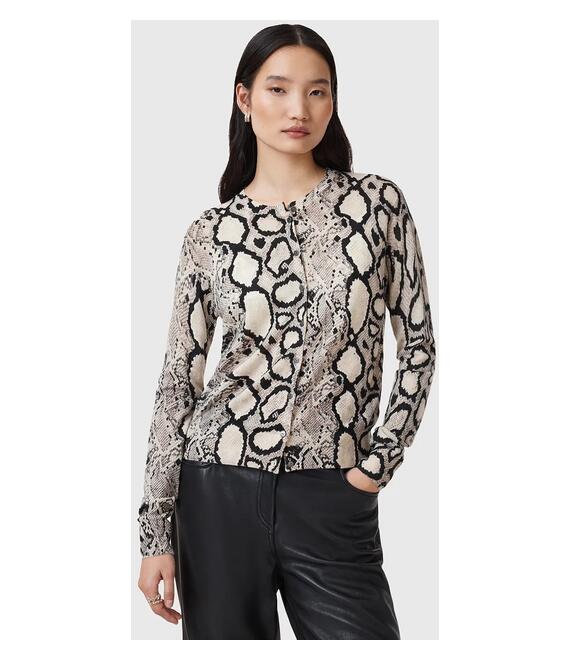 Μάλλινη ζακέτα AllSaints ANOUK χρώμα: πολύχρωμο, W044KC