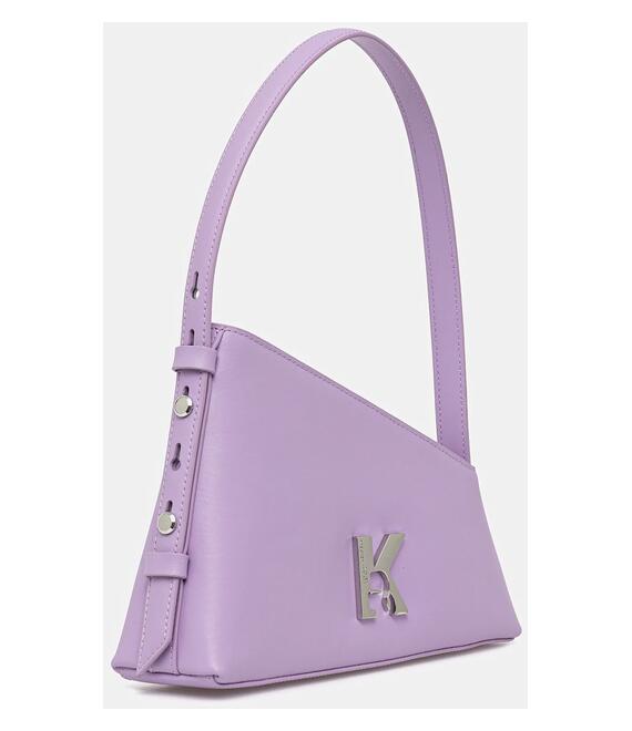 Δερμάτινη τσάντα Karl Lagerfeld Jeans χρώμα: μαύρο, A1W30334