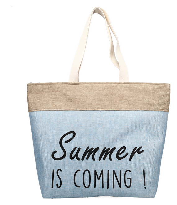 Γαλάζια τσάντα θαλάσσης