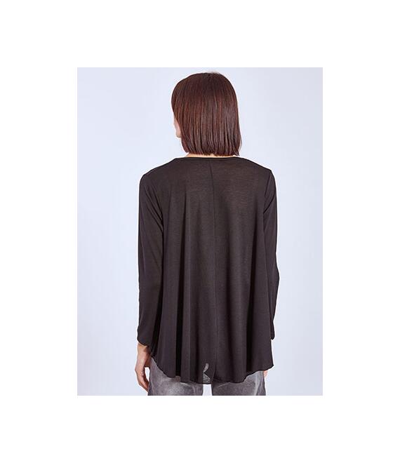 Μπλούζα με καμπύλη στο τελείωμα WT6385.4001+3