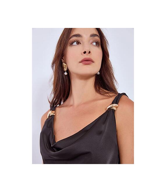 Φόρεμα μάξι σατέν WT7584.8791+1