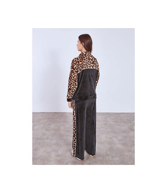 Σετ φόρμας βελούδινο με λεοπάρ λεπτομέρειες WT7591.0241+1