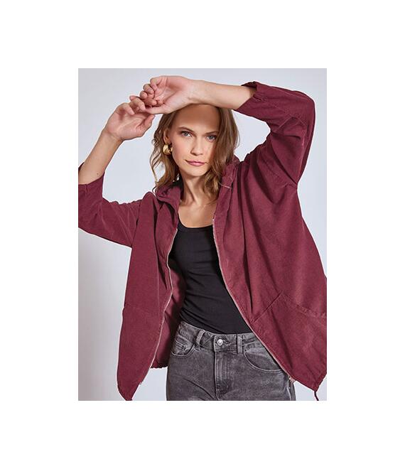 Ζακέτα βαμβακερή κοτλέ WT7639.5630+4