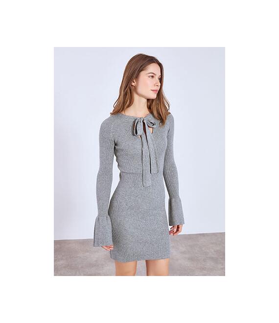 Φόρεμα ριπ με δέσιμο μπροστά WT7693.8939+2