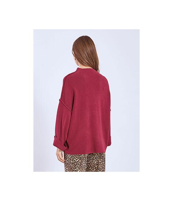 Πουλόβερ με γυριστό μανίκι WT7948.4690+5