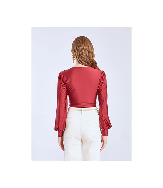 Κορμάκι γυαλιστερό με σούρες WT9875.4078+3