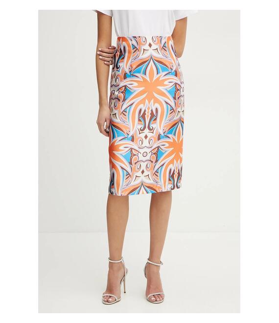 Φούστα Silvian Heach PAVOB χρώμα: πορτοκαλί, CVP25070LO
