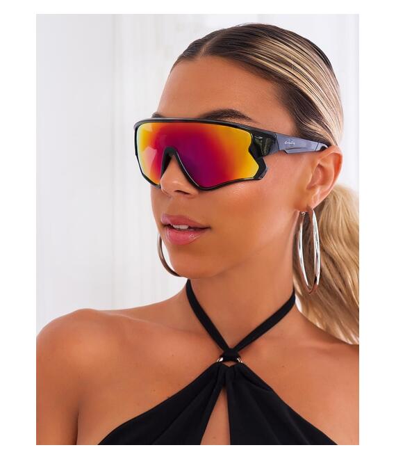 ANNAKEY MUSE RED MIRROR SUNGLASSES