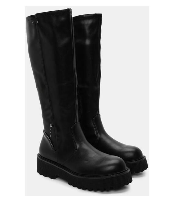 Μπότες με Τρακτερωτή Σόλα - Μαύρο