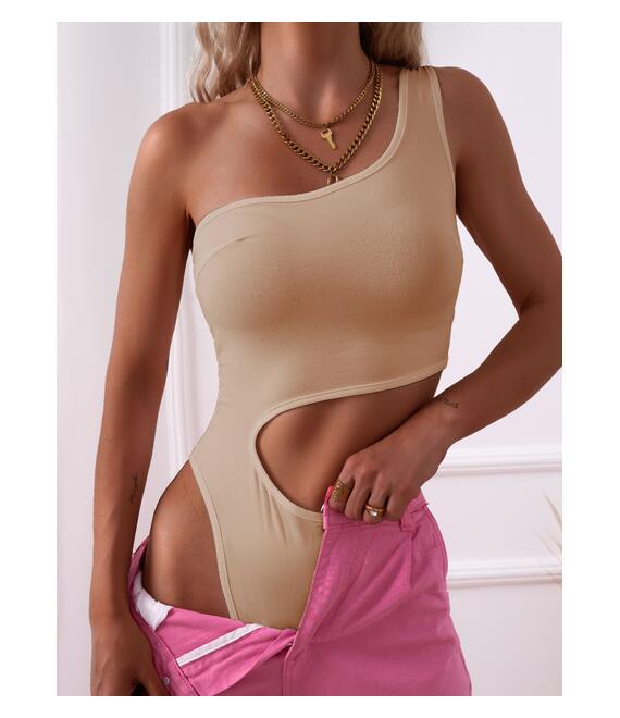 TUBE BEIGE BODYSUIT