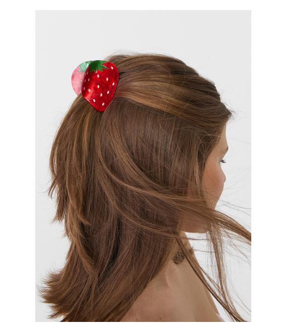 Stradivarius Κλιπ Μαλλιών Φράουλα Κόκκινο Os
