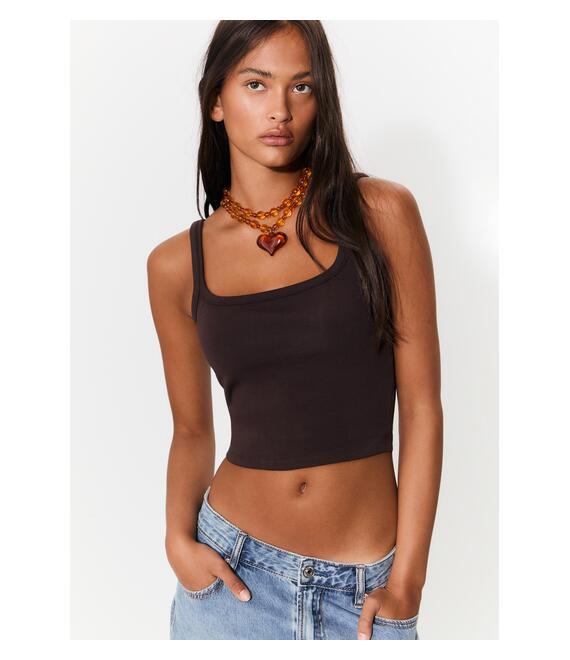 Stradivarius Σετ 2 Κολιέ Με Χάντρες Και Καρδιά Μουσταρδί Os