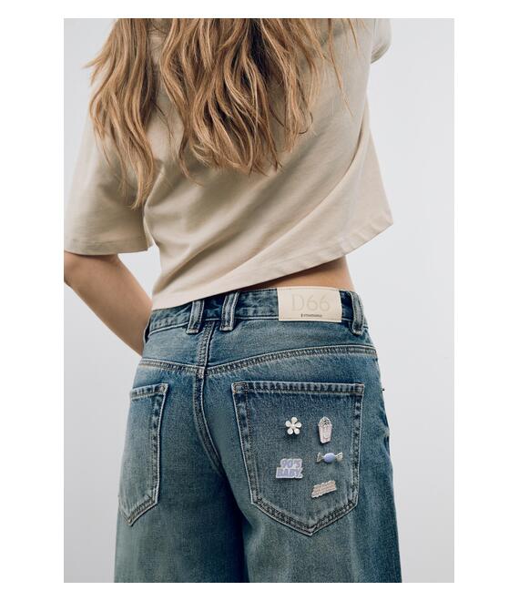 Stradivarius Σετ 5 Συνδυαστικών Καρφιτσών Της Δεκαετίας Του '90 Ροζ Os