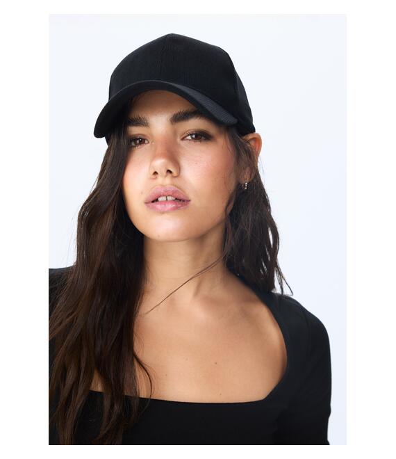 Stradivarius Βασικό Καπέλο Με Υφή Μαύρο Os