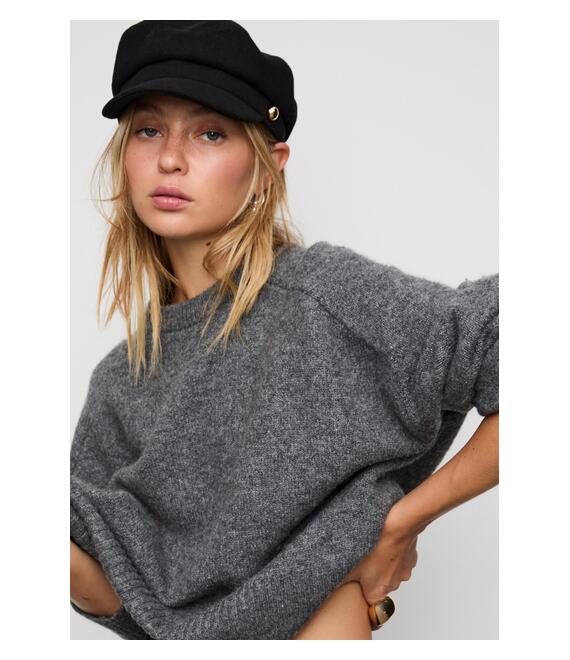 Stradivarius Καπέλο Με Τρουκς Μαύρο Os