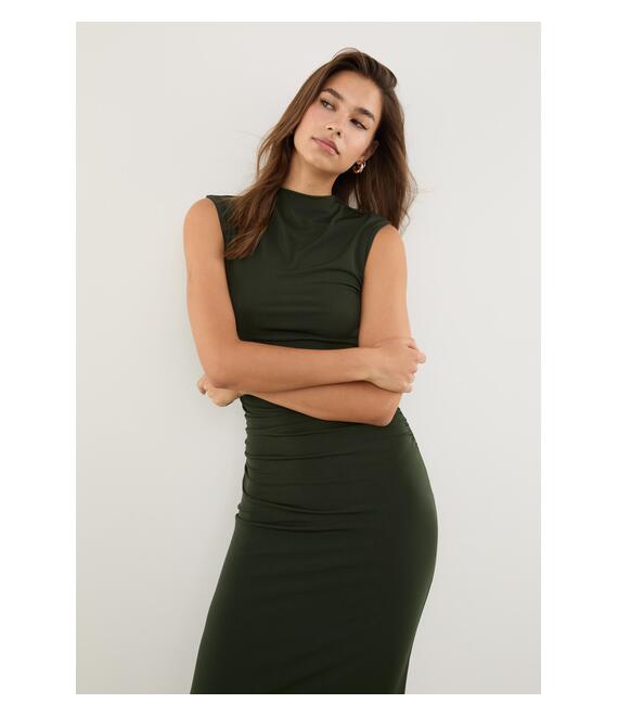 Stradivarius Μίντι Φόρεμα Με Σούρες 0-525 L