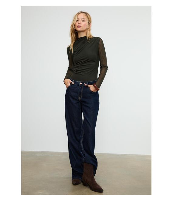 Stradivarius Τούλινο Κορμάκι Με Σούρες 0-526 Xs