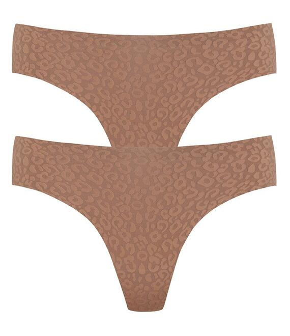 ΠΑΚΕΤΟ ΜΕ 2 HIPSTER BRAZILIAN ΣΛΙΠ ΧΩΡΙΣ ΡΑΦΕΣ ΜΕ ΛΕΟΠΑΡ ΤΥΠΩΜΑ