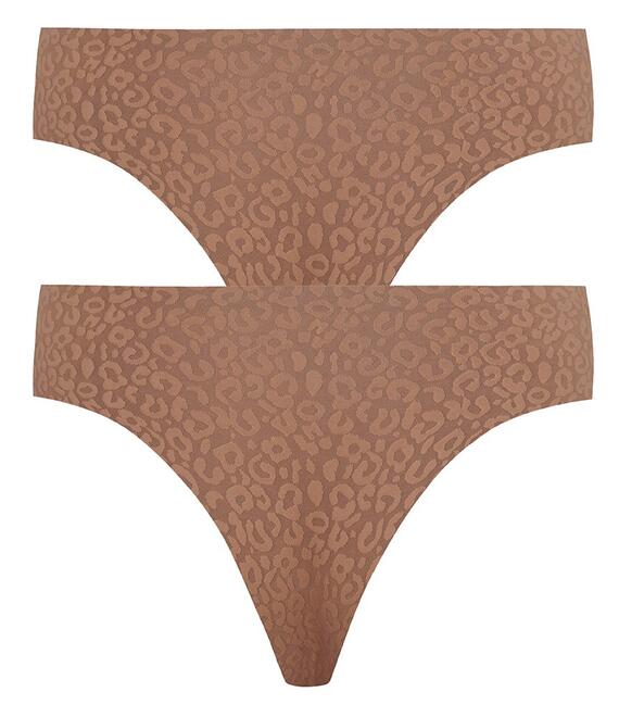 ΠΑΚΕΤΟ ΜΕ 2 HIPSTER BRAZILIAN ΣΛΙΠ ΧΩΡΙΣ ΡΑΦΕΣ ΜΕ ΛΕΟΠΑΡ ΤΥΠΩΜΑ