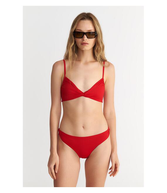 RECYCLED ΤΡΙΓΩΝΙΚΟ ΜΑΓΙΟ ΜΠΙΚΙΝΙ ΤΟΠ ΜΕ ΣΤΡΙΦΤΗ ΛΕΠΤΟΜΕΡΕΙΑ