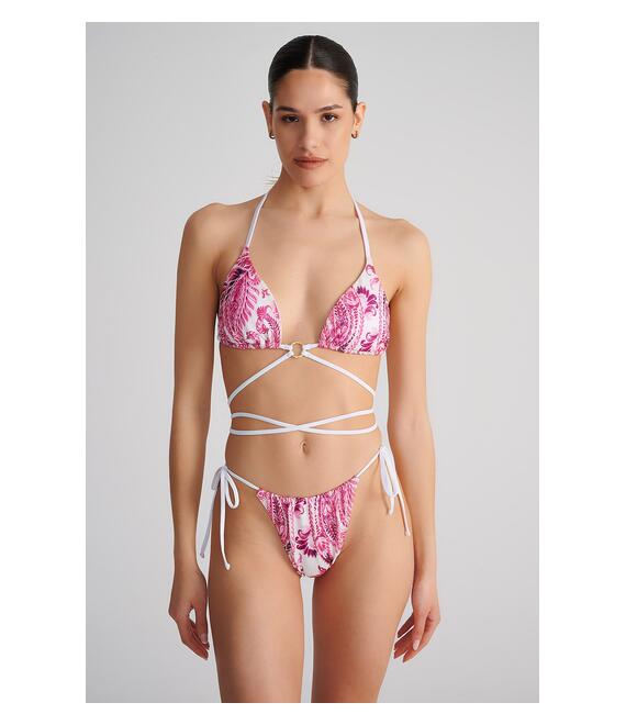 ΤΡΙΓΩΝΙΚΟ ΜΑΓΙΟ ΜΠΙΚΙΝΙ ΤΟΠ ΜΕ ΦΛΟΡΑΛ ΤΥΠΩΜΑ