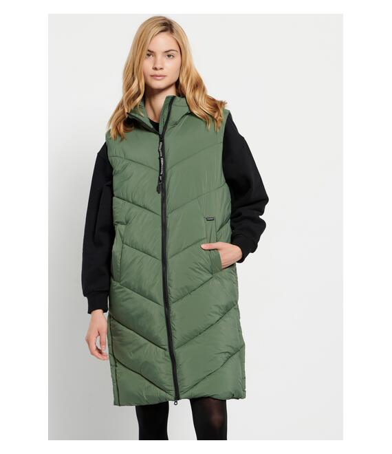 Long fit αμάνικο puffer τζάκετ