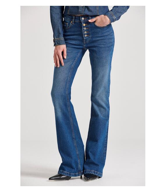 Flare fit τζιν παντελόνι