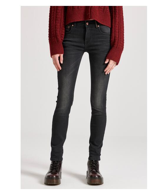 Skinny fit ψηλόμεσο τζιν παντελόνι