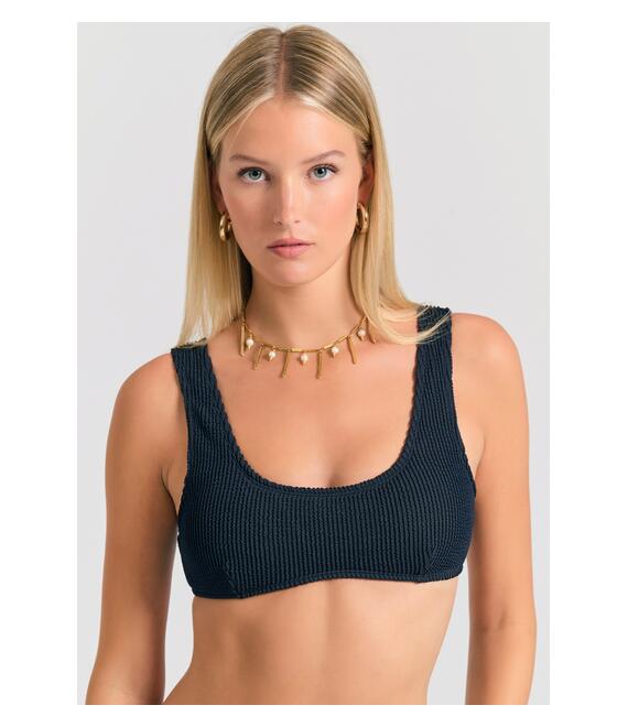 Μπικίνι τοπ με ανάγλυφη υφή